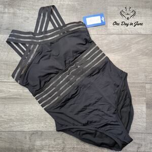 Hilor Mesh One Piece Swimsuit Size M